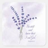 Christelijke promotiemadel met scripts vierkante sticker (Voorkant)