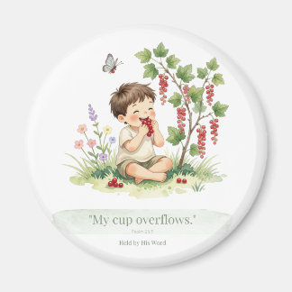 Christelijke Psalm 23:5 Sticker – Mijn beker loopt Magneet