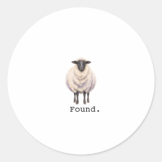 Christelijke Psalm 23 Lam Ronde Sticker