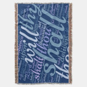 Christelijke PSALM 91 Deken (Voorkant Verticaal)