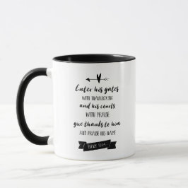 Christelijke Psalms Bijbel Verse Eenvoudige Typogr Mok