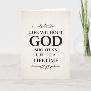 Christelijke quote kaart
