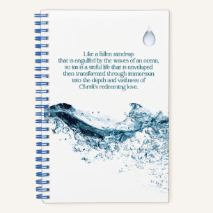 Christelijke Raindrop Gospel Love Quote 5.5 x 8.5 Notitieboek