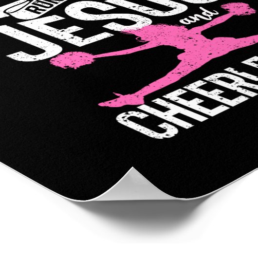 Christelijke religie Dit meisje loopt op Jezus Poster (Hoek)