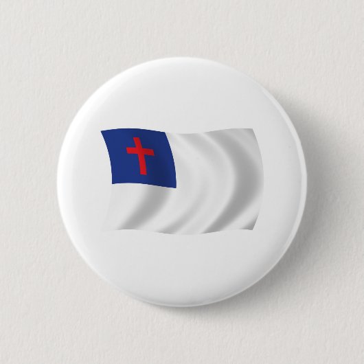 Christelijke Religieuze Vlag Button (Voorkant)
