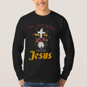 Christelijke Rock Drummers Afdrukken Vasthouden A T-shirt