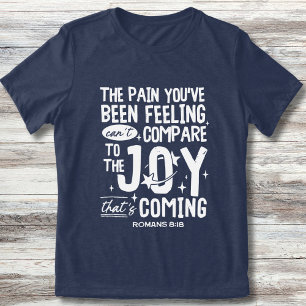 Christelijke Romeinen 8:18 Joy Coming Trendy Outre Tri-Blend Shirt