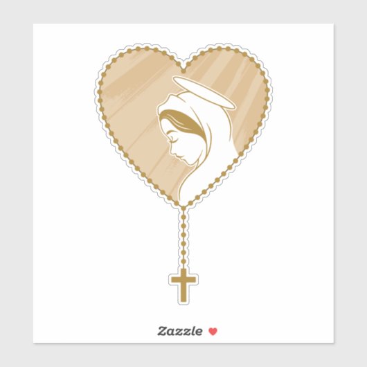 Christelijke Rosary Sticker (Vel)