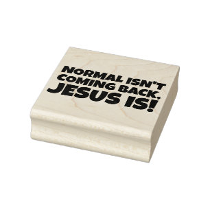 CHRISTELIJKE RUBBEREN STEMPELS, NORMAAL KOMT NIET RUBBERSTEMPEL