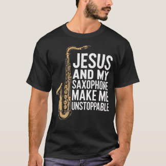 Christelijke Sax Saxofoonspeler Voor Jazz T-shirt