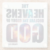 Christelijke Schepping: Hemelen verklaren de heerl Glazen Onderzetter (Achterkant)