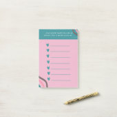 Christelijke Schrift Liefde Hart Herinnering Post-it® Notes (Op bureau)