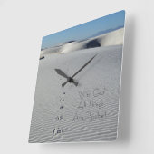 Christelijke Scriptklok Vierkante Klok (Hoek)