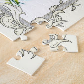 Christelijke scripts en  bloemen legpuzzel (Zijkant)