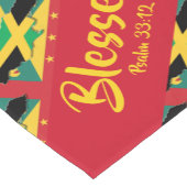 Christelijke scripts JAMAICA GRENADA Dual Blessed Korte Tafelloper (Hoek)