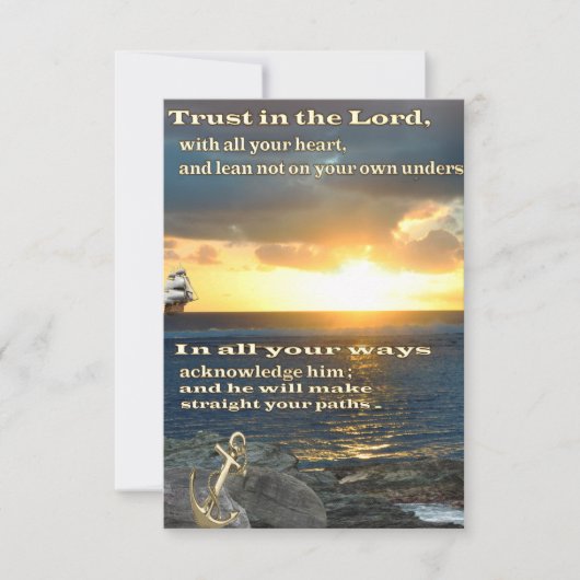 Christelijke scripts RSVP kaartje (Voorkant)