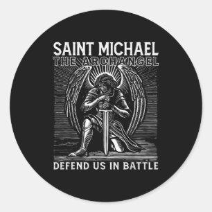 Christelijke Sint Michael Katholieke Sint Verdedig Ronde Sticker
