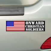 Christelijke soldaten bumpersticker (Op auto)