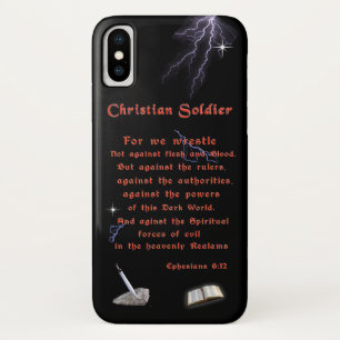 Christelijke soldaten iPhone x hoesje