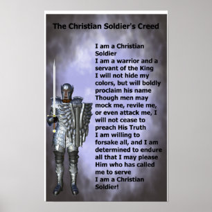 Christelijke soldaten gemaakt poster