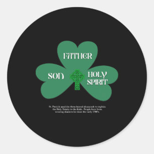 Christelijke St. Patrick's Dag Religieuze Drie-een Ronde Sticker
