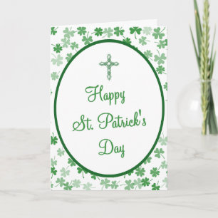 Christelijke St. Patrick's Day Bijbelvers Zegen Feestdagen Kaart