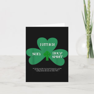 Christelijke St. Patrick's Day Religieuze Drie-een Kaart
