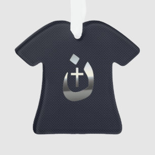 Christelijke symbool van Nazarene op Navy Blue Ornament