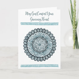 Christelijke sympathiekaart met groene medaille kaart