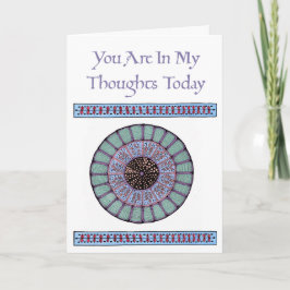 Christelijke sympathiekaart Paarse groene medaille Kaart