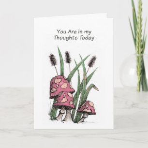 Christelijke Sympathy Card Paddenstoelen Kaart