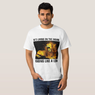 CHRISTELIJKE T-shirts, LION OF JUDAH ROARING T-shirt