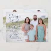 Christelijke Tekst Kerst Kaart (Voorkant / Achterkant)