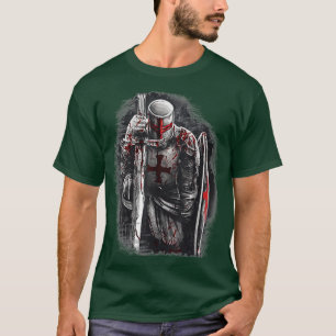 Christelijke Templar Knads Gifts Rosary Crusader T-shirt