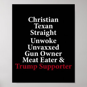 Christelijke Texaanse Straight Ontwaakt Pistool Ei Poster