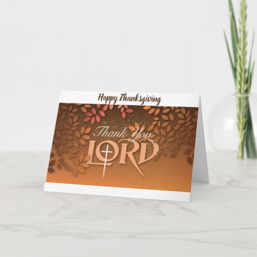 Christelijke Thanksgiving kaart (Voorkant)