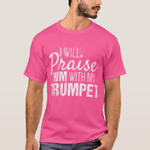 Christelijke trompettist prijst hem met mijn Trump T-shirt