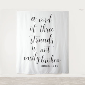Christelijke Trouwachtergrond | Drie streng touw Wandkleed