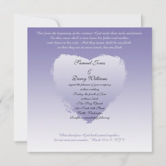 Christelijke uitnodiging voor bruiloft (Voorkant)
