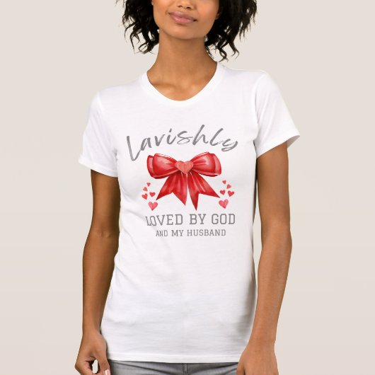 Christelijke Valentijn RIJKELIJK GELIEFD Coquette  T-shirt (Voorkant)