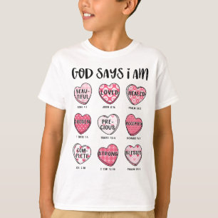 Christelijke Valentijn zegt dat Bijbelverzen harte T-shirt