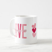 Christelijke Valentijnsdag Initialen houden van Je Koffiemok (Voorkant links)