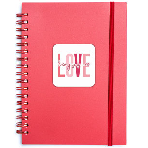 Christelijke Valentijnse liefde als Jesus Red Vierkante Sticker