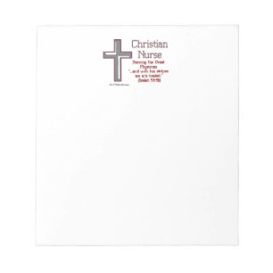 Christelijke verpleegster Cross 2 Notitieblok