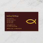 Christelijke vis | Inspirerend Visitekaartje (Voorkant)