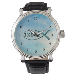 Christelijke vis - Jesus Fish Horloge