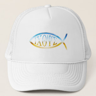Christelijke vis trucker pet