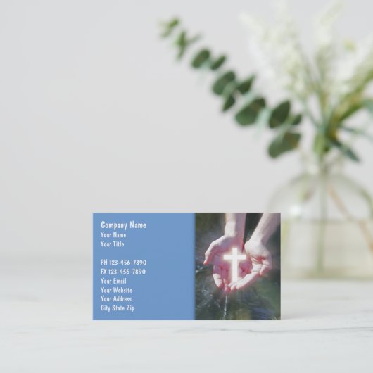 Christelijke Visitekaartjes (Staand voorkant)