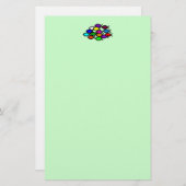 Christelijke vissymbolen - Regenboogschool - Briefpapier (Voorkant / Achterkant)