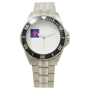 Christelijke vlag Aanpassen met naam of initialen! Horloge